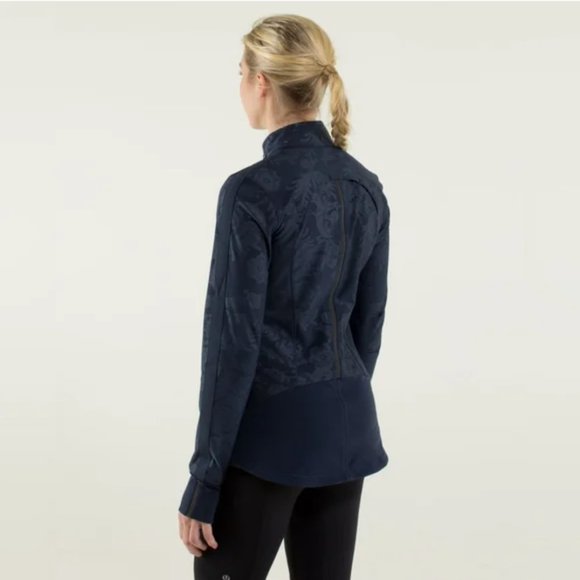 Lululemon Keep It Up Jacket Lacefolage Embossed Inkwell - Picture 2 of 13
